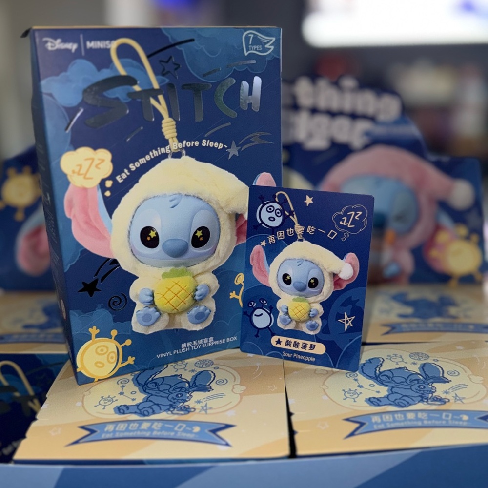 Disney Miniso Stitch “Eat Something Before Sleep” – Sour Pineapple
!